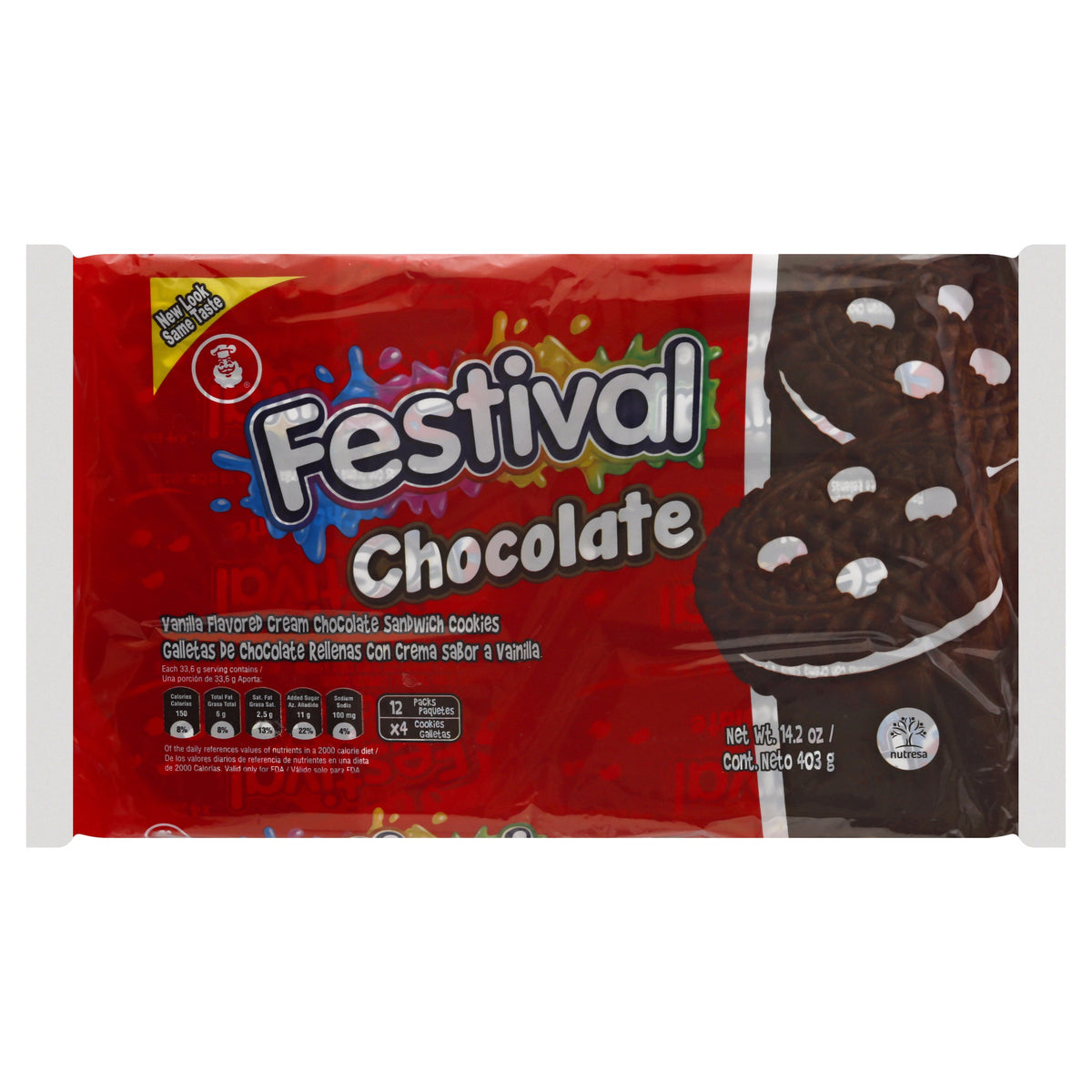 Festival 12 Pack Chocolate Sandwich Galletas 12 ea