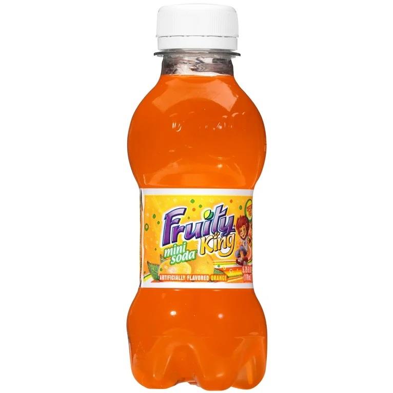 Fruity King Mini Soda Orange — 5.75 oz