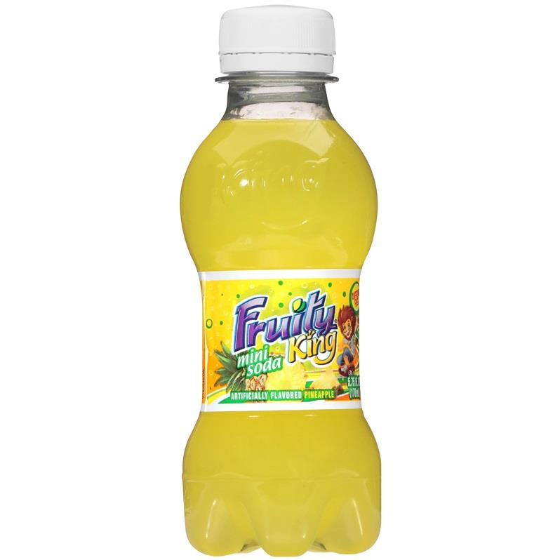 Fruity King Mini Soda Pineapple — 5.75 oz