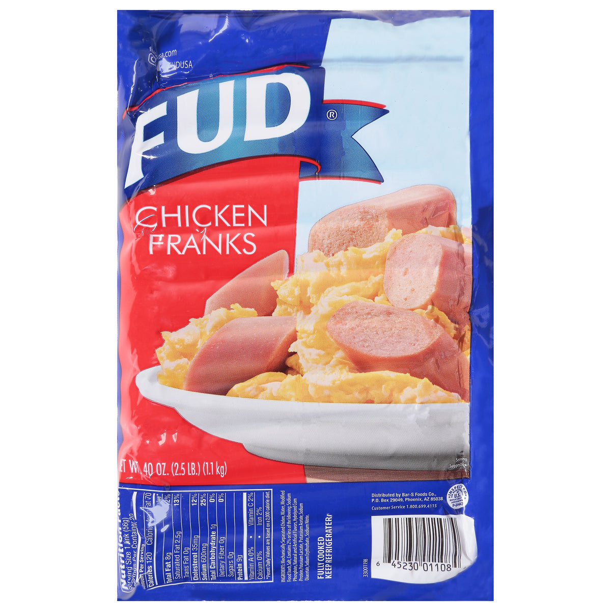 FUD Salchichas de pollo 40 oz