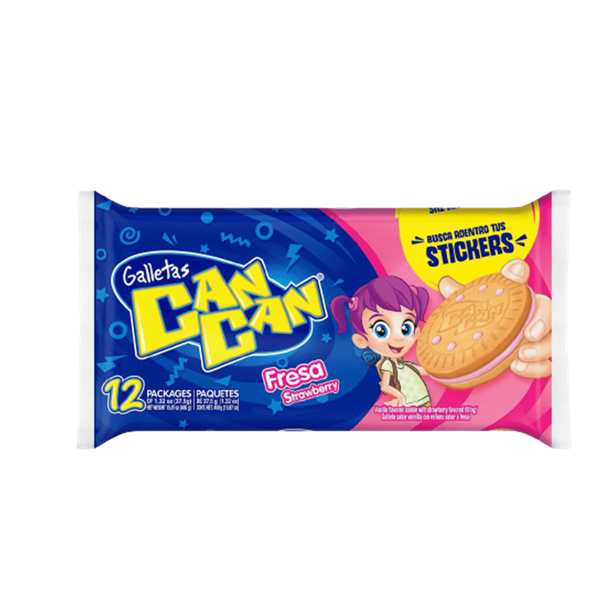 Can Can Galletas Fresa — 12 paquetes