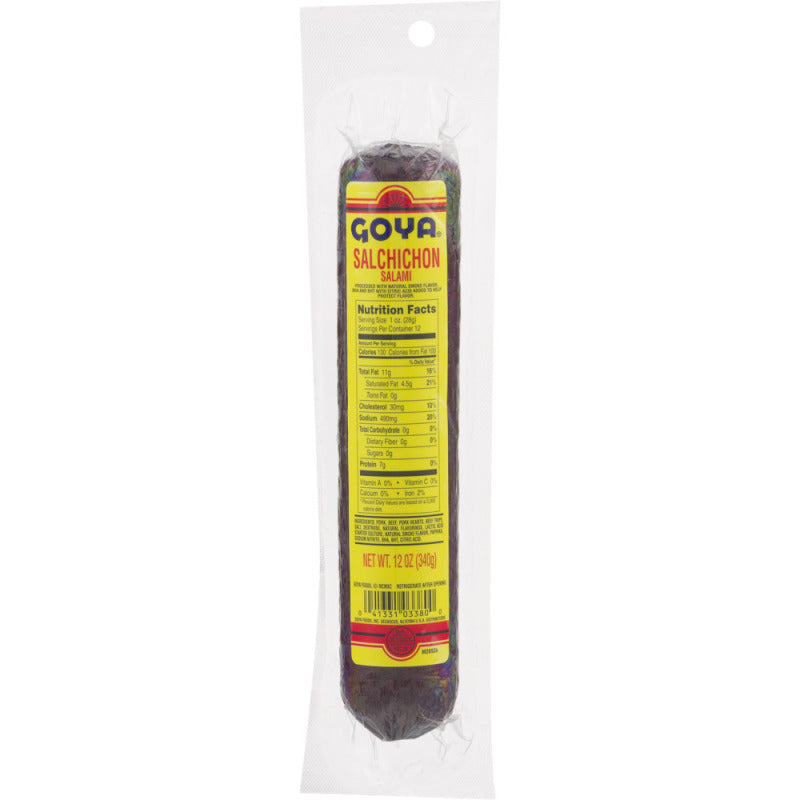 Goya salchichón salami — 12 oz