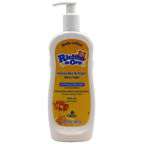 Grisi Ricitos de Oro Body Lotion Honey Bee & Argan 12.8oz
