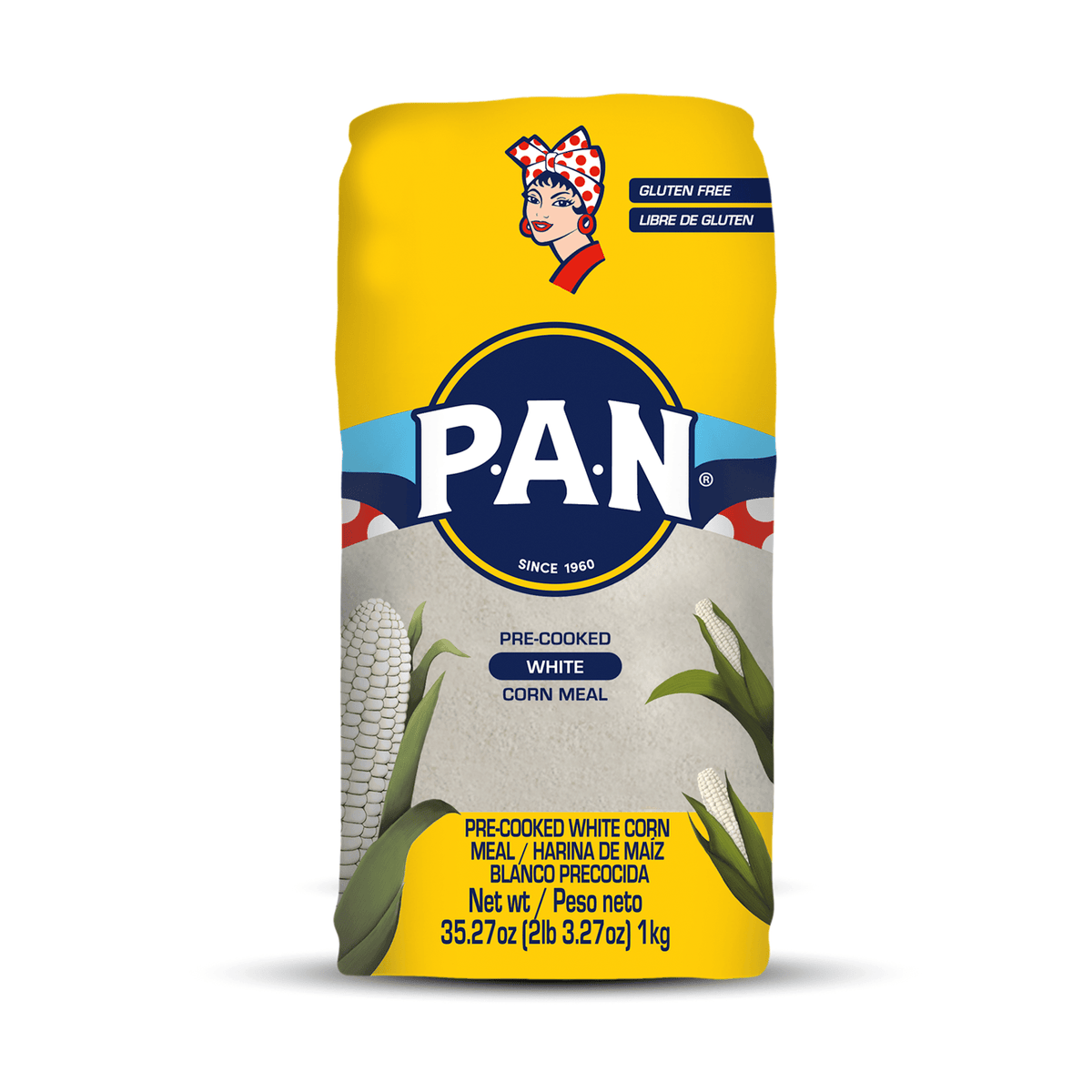 P.A.N. Harina de Maíz Blanco Precocida — 1 kg