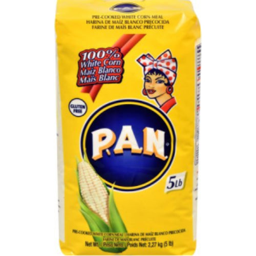 P.A.N. Harina de maíz blanco precocida — 5 lb