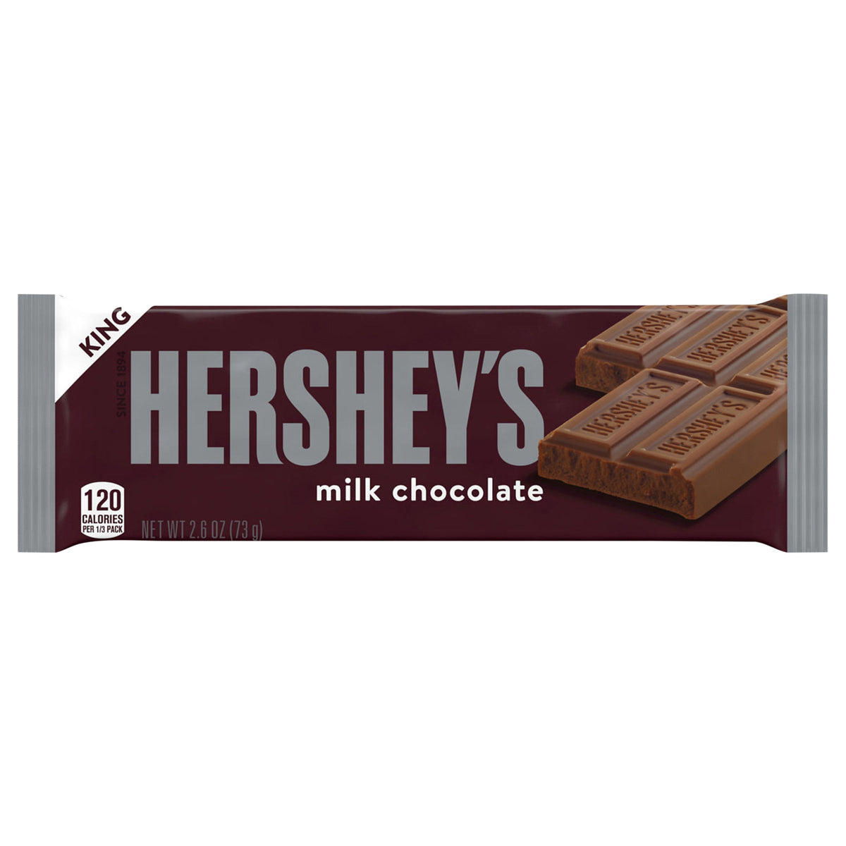 HERSHEY'S Leche Chocolate King Size, Dulce Bar, 2.6 oz