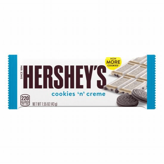 Hershey’s Cookies ’n’ Creme — 1.55 oz