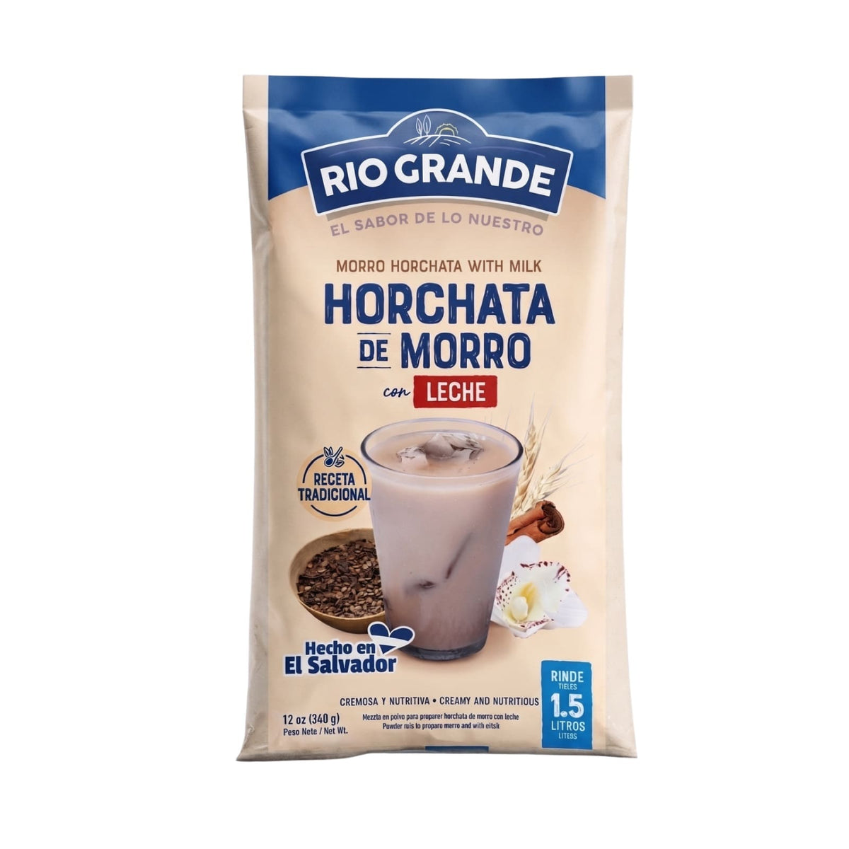 Rio Grande horchata de morro con leche en polvo — 12 oz