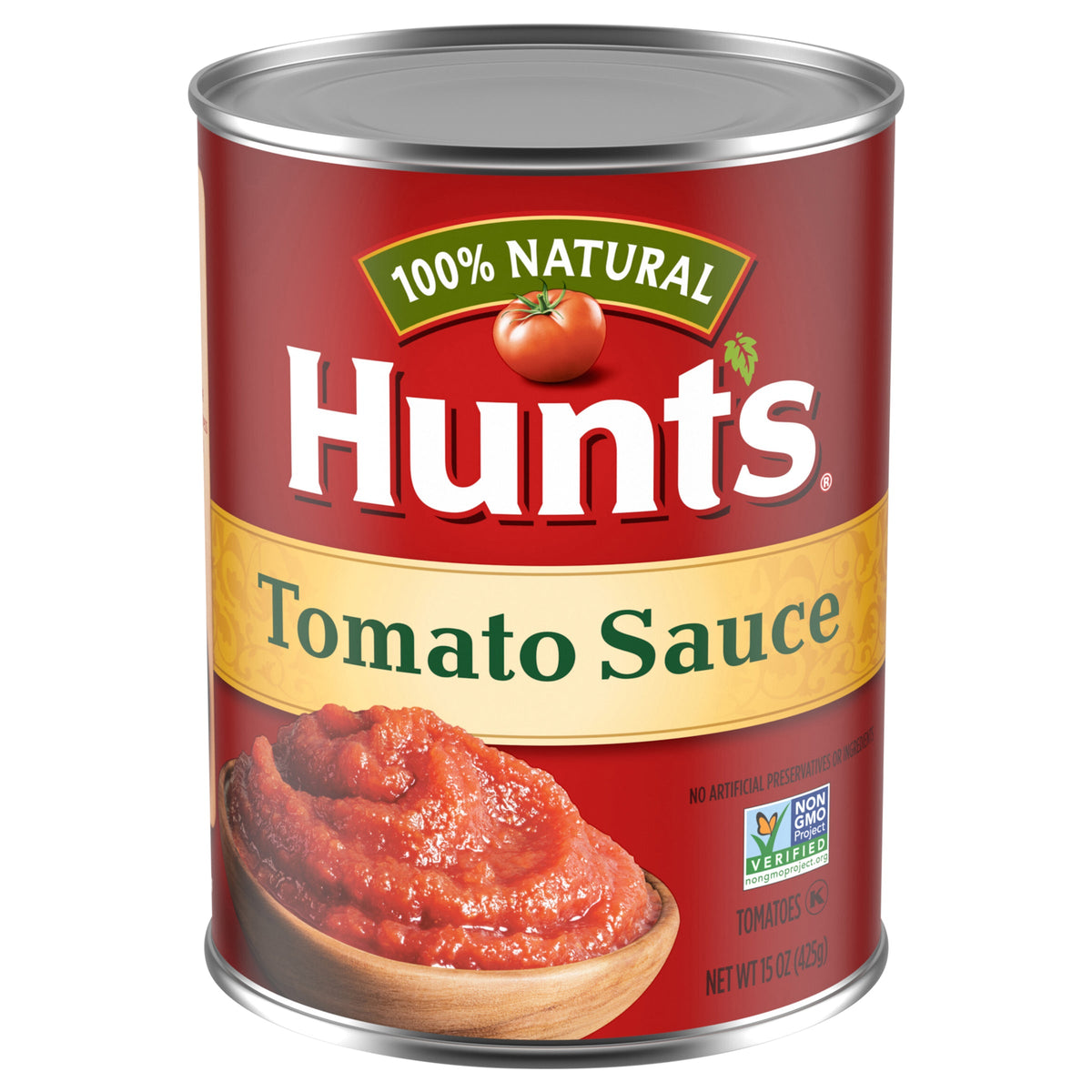 Hunt's 100% Natural Salsa de tomate, En conserva Salsa de tomate, 15 oz.