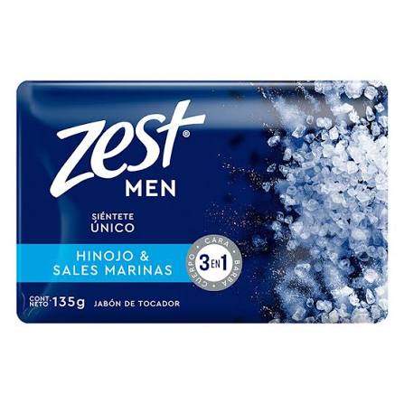 Zest Men jabón hinojo y sales marinas — 135 g