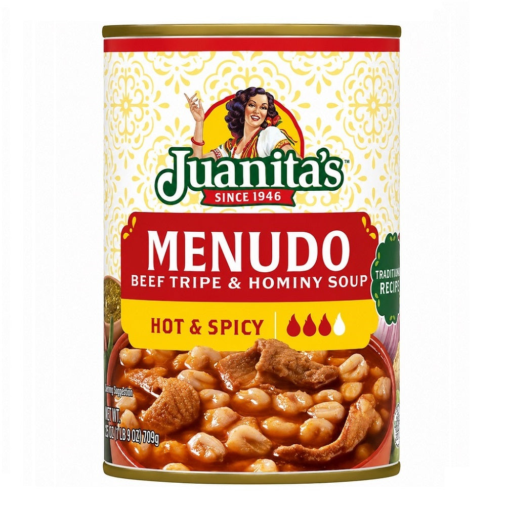 Juanita's Hot & Spicy Menudo — 15 oz