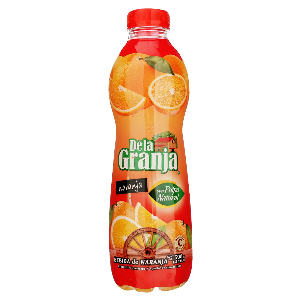 Jugo De La Granja 16.9Oz 500ml — Empaque mostrado en la fotografía