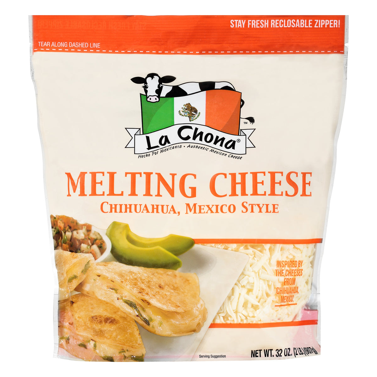 La Chona Queso Chihuahua para derretir — 2 lb