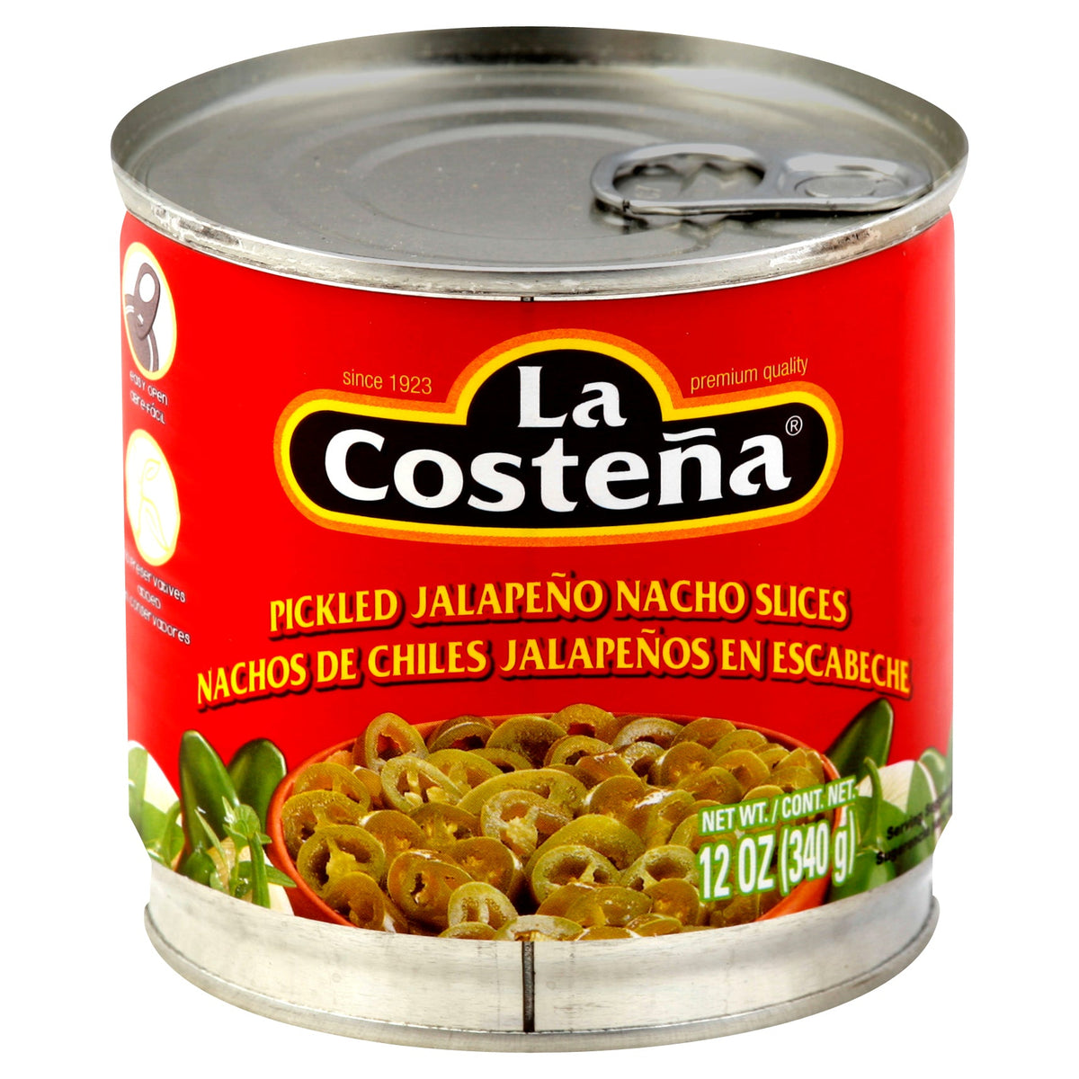 La Costeña Nachos de jalapeño en escabeche — 12 oz