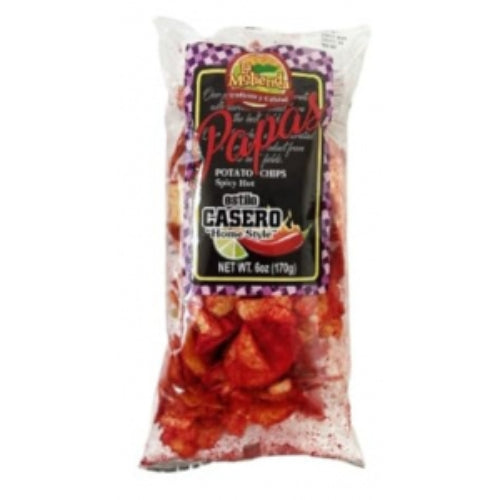 La Molienda Papas Potato Chips Spicy Hot 6oz — Empaque mostrado en la fotografía
