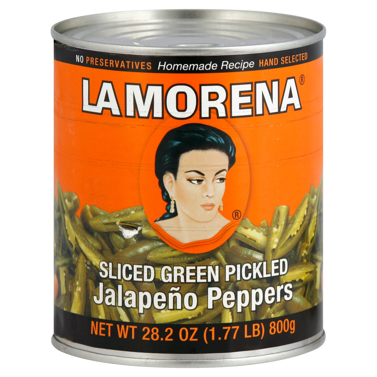 La Morena Jalapeños verdes en rebanadas en escabeche — 28.2 oz