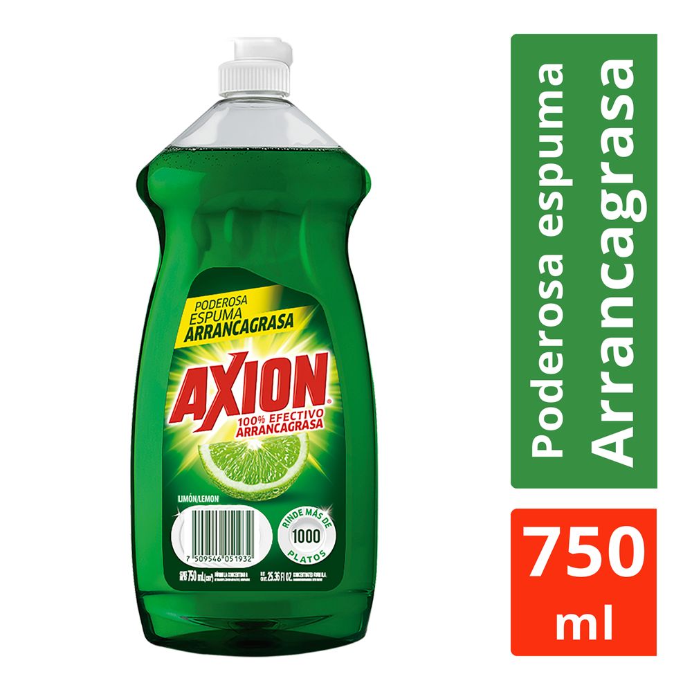 Axion Lavaplatos Líquido Limón — 750 ml
