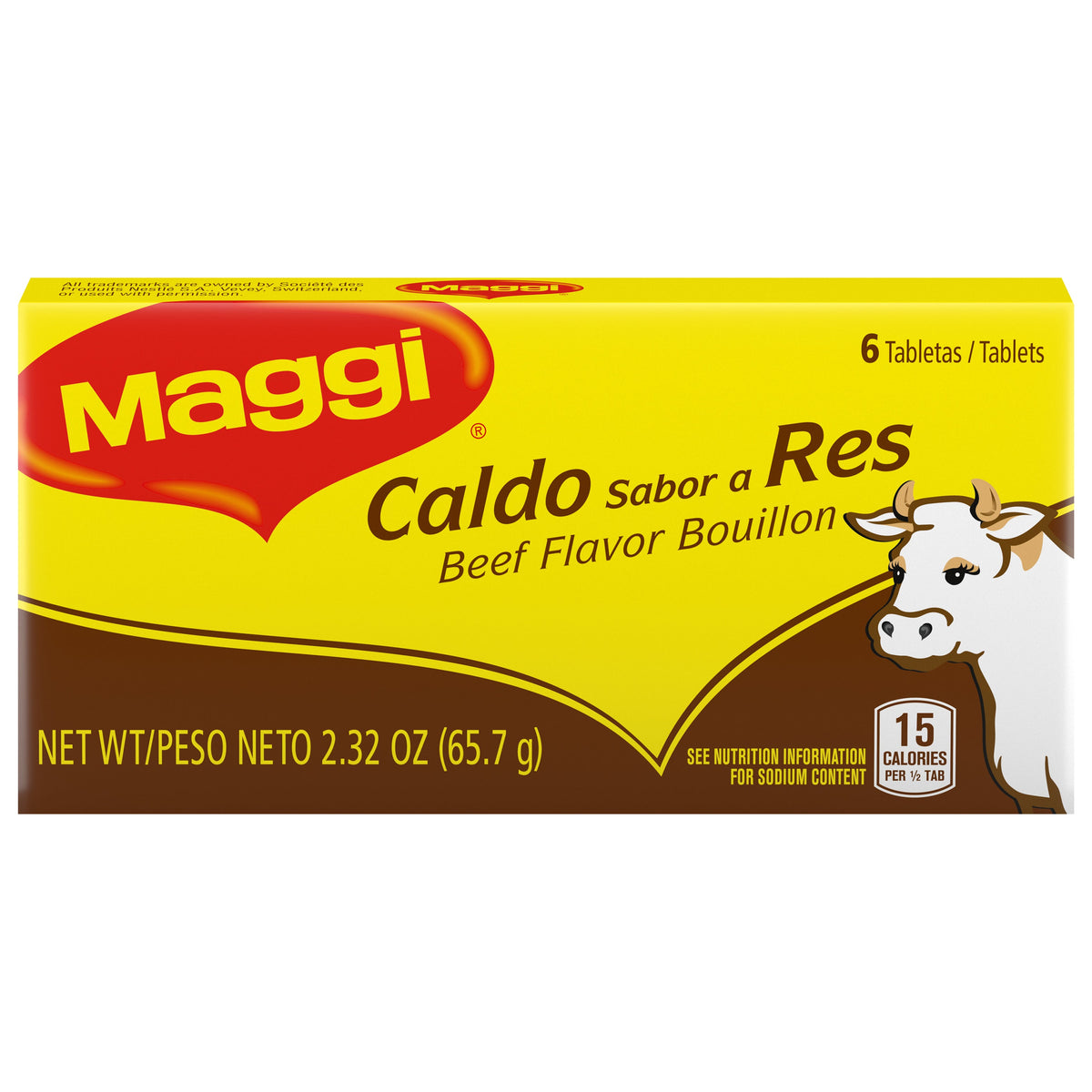Maggi Beef Flavor Caldo Tablets 6 - 2.32 oz