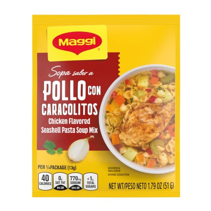 Maggi sopa de pollo con caracolitos — 1.79 oz