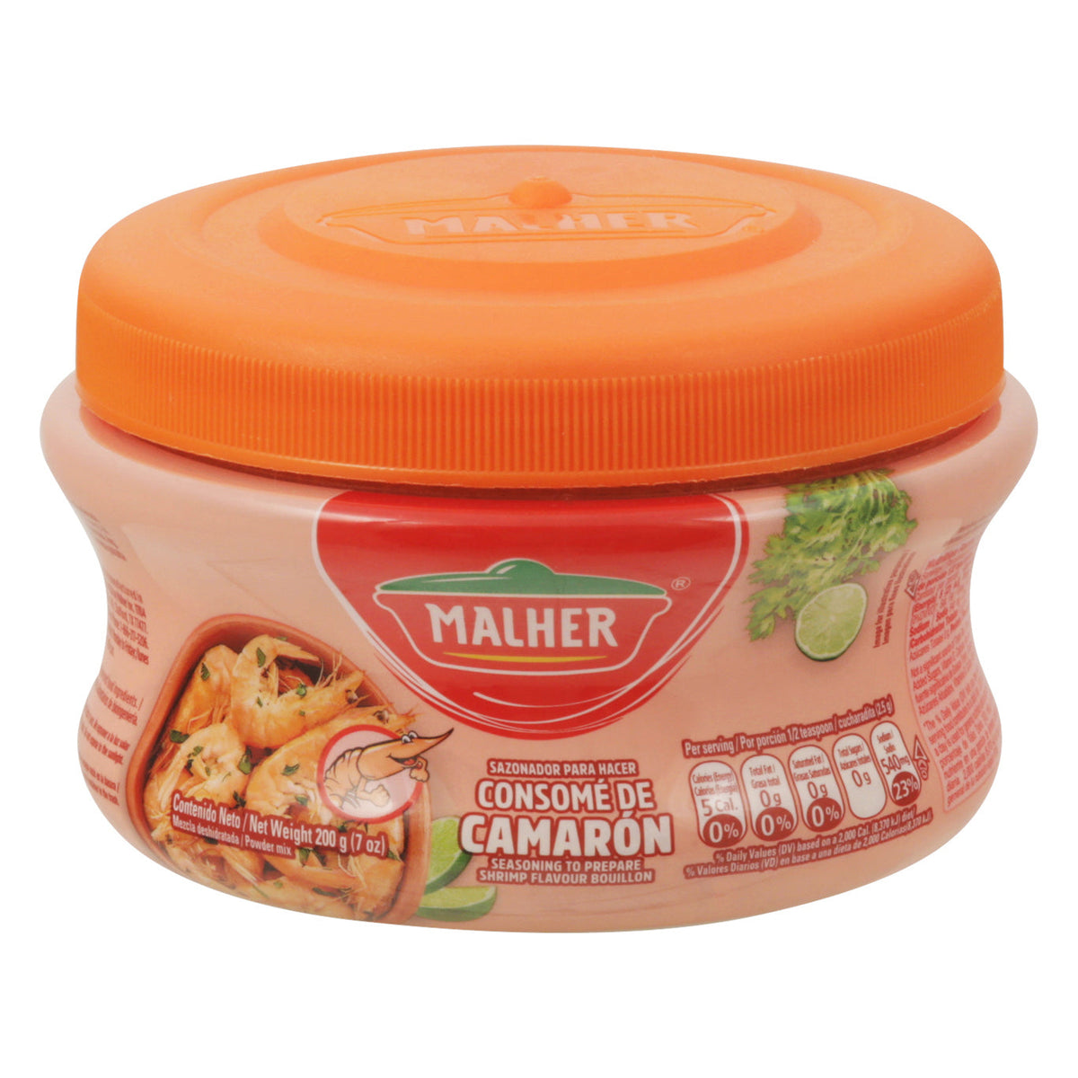 Malher Shrimp Flavour Mezcla en polvo 7 oz