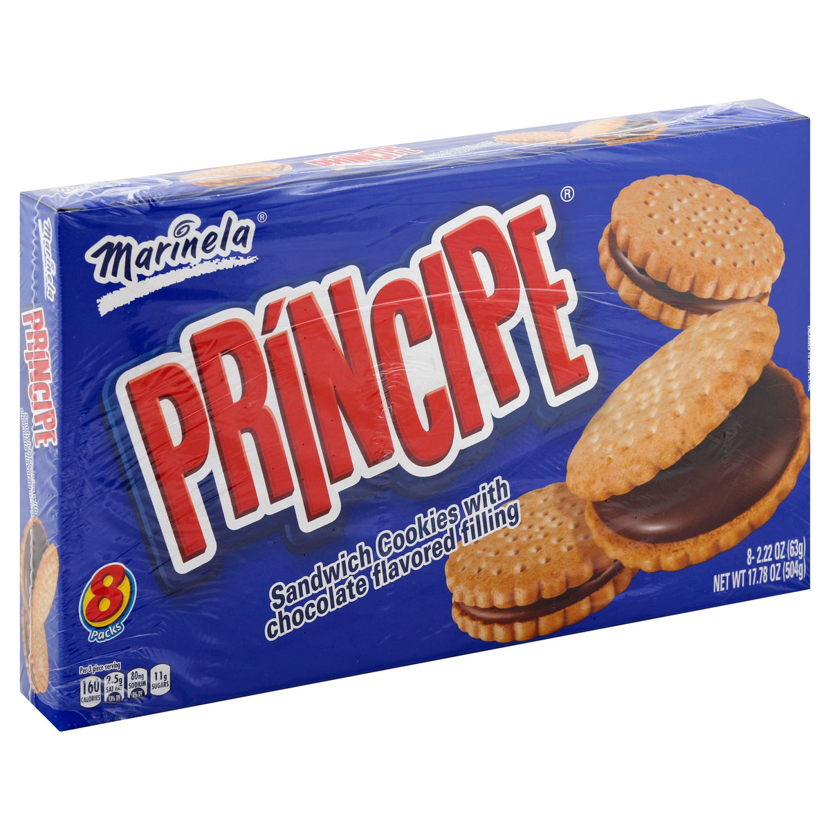 Marinela Sandwich Galletas 8 unidades