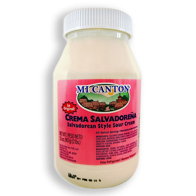 Mi Cantón crema salvadoreña — 32 oz