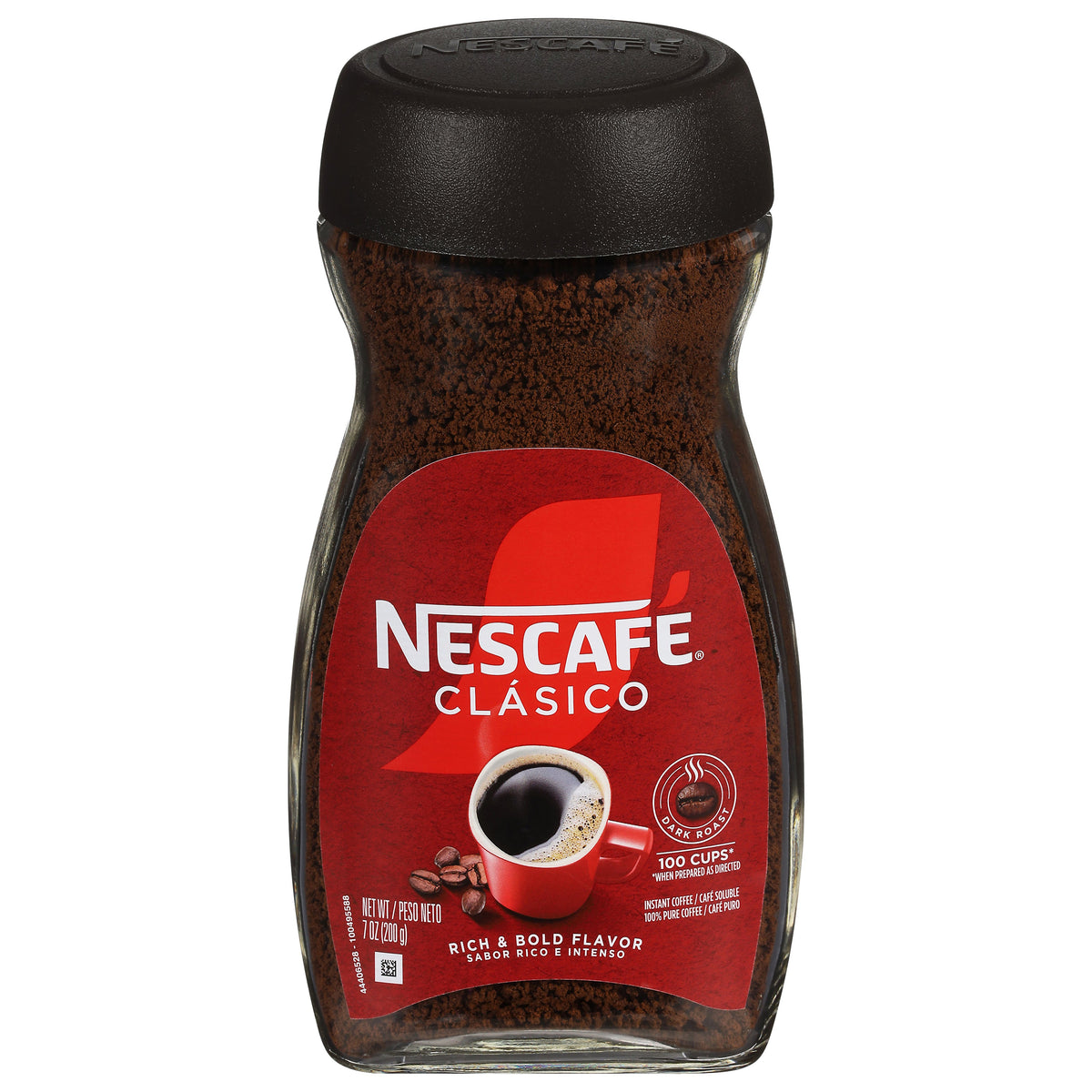 Nescafe Clasico Dark Roast Rich & Bold Flavor Instant Café 7 oz