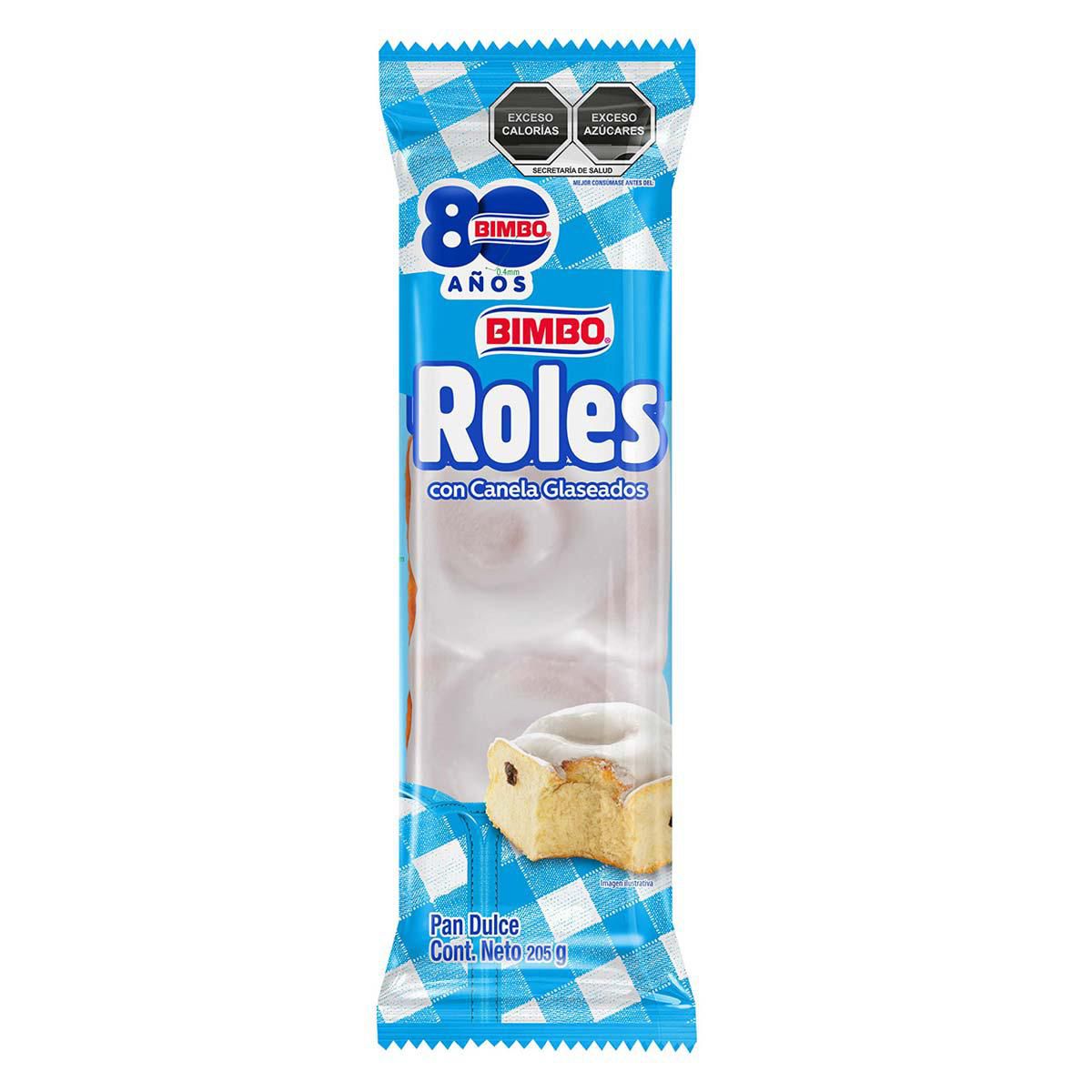 Bimbo Roles con Canela Glaseados — 205 g