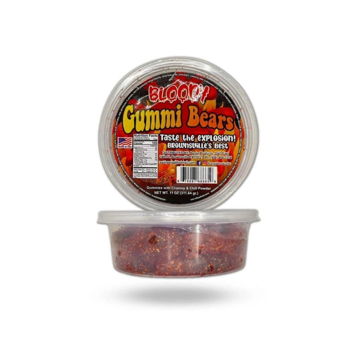 Parga Bloody Gummi Bears gomitas de ositos — 7 oz