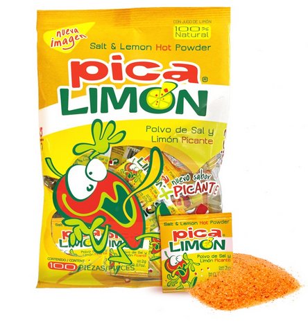 Pica Limón polvo de limón y chile — 100 sobres