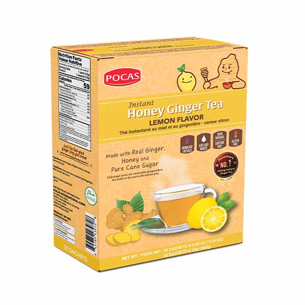 Pocas Honey Ginger Tea con limón — 20 sobres