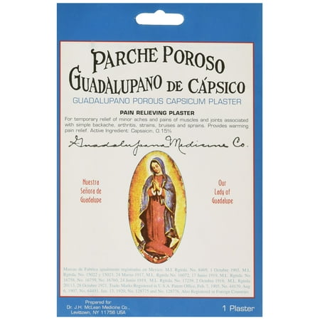 Parche Poroso Guadalupano De Capsico Pain Relieving Plaster — 1 plaster
