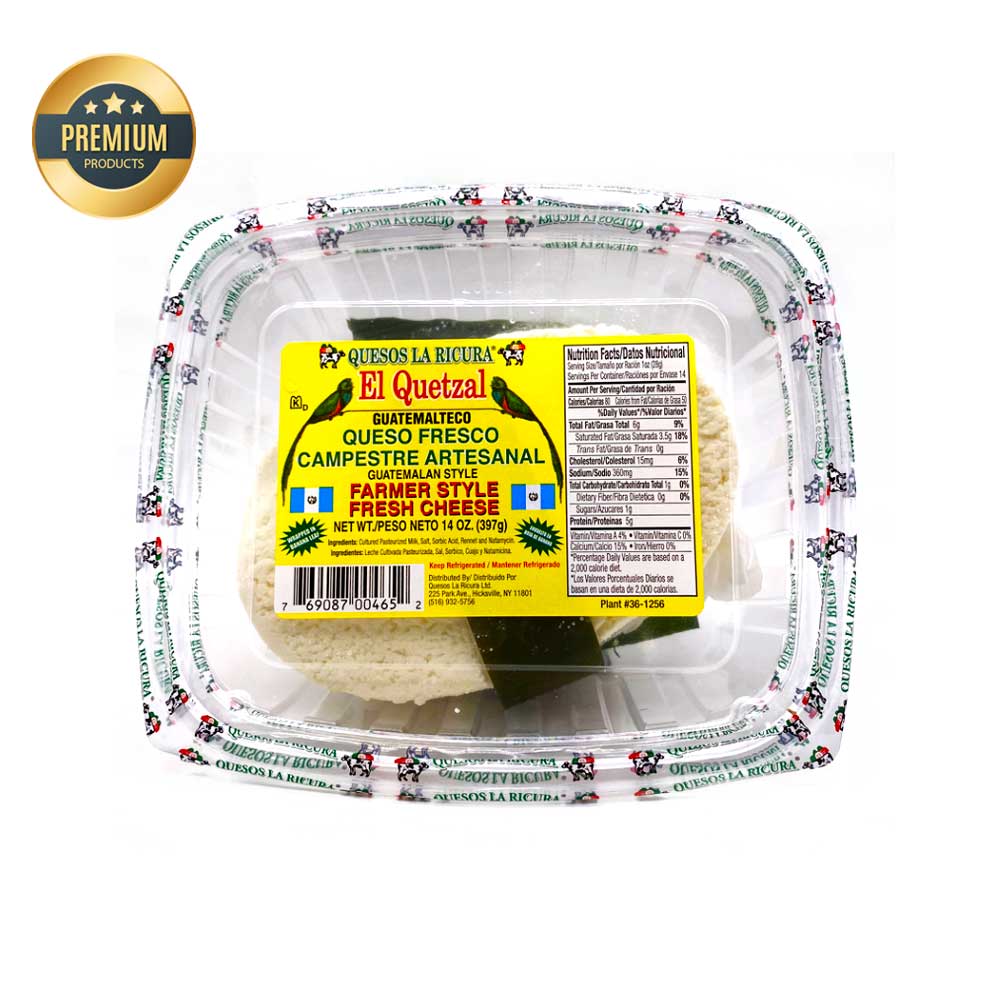 El Quetzal Queso fresco campestre artesanal — 14 oz