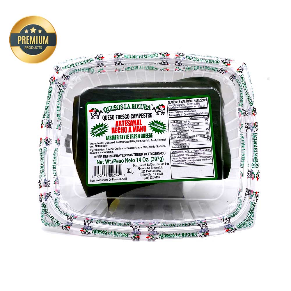 La Ricura Queso fresco campestre artesanal — 14 oz