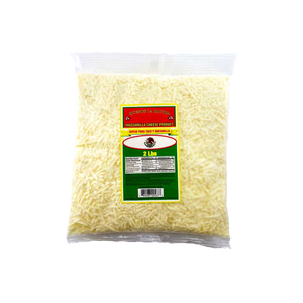 La Ricura queso rallado para tacos y quesadillas — 2 lb