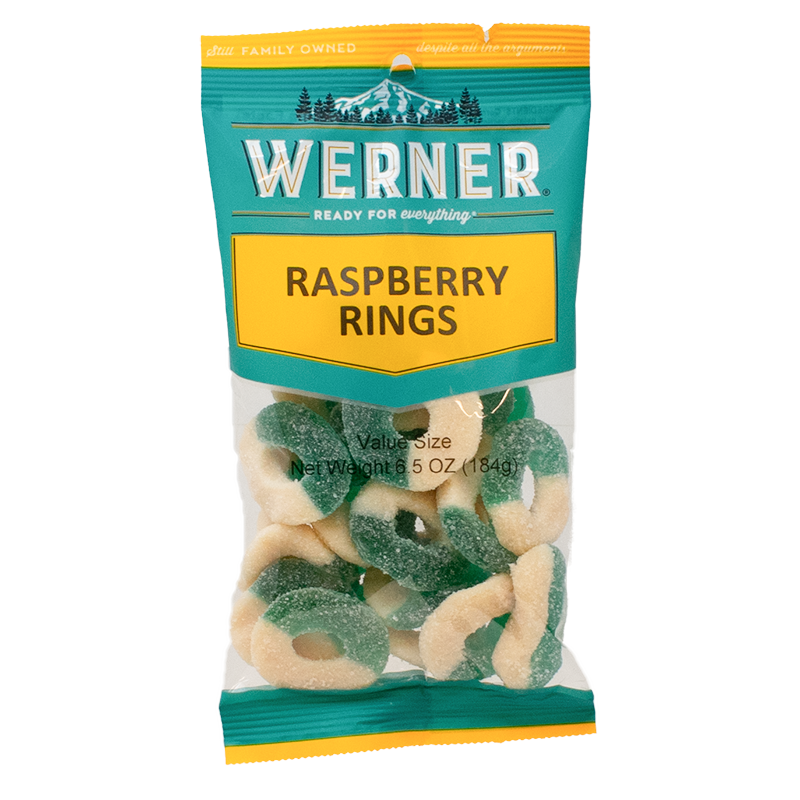 Werner gomitas aros de frambuesa — 6.5 oz