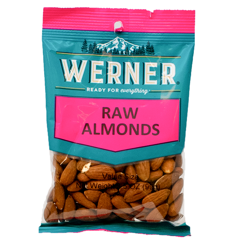 Werner almendras crudas — 3.5 oz