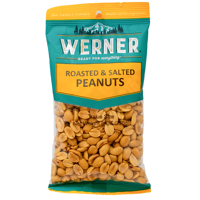 Werner cacahuates tostados con sal — 8 oz