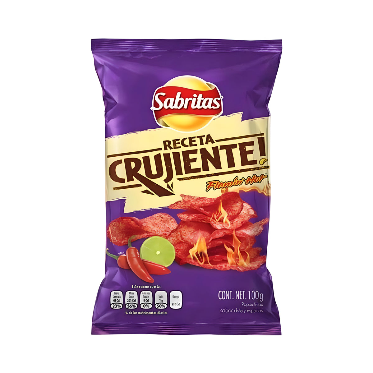 Sabritas Receta Crujiente Flamin’ Hot — 100 g
