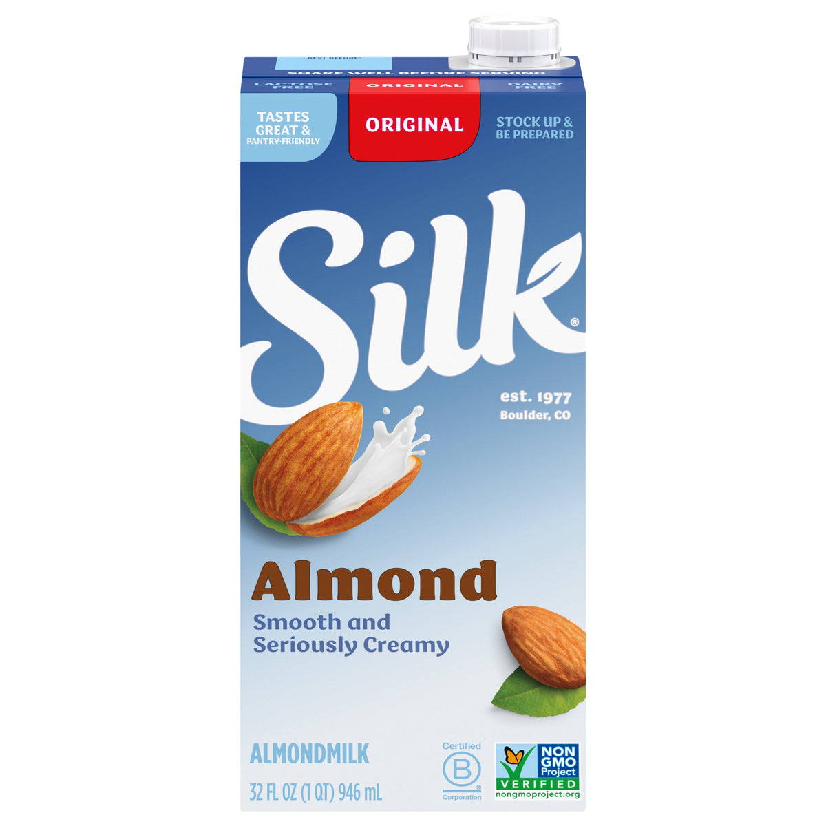 Silk Shelf-Stable Original Almond Leche, 1 Quart