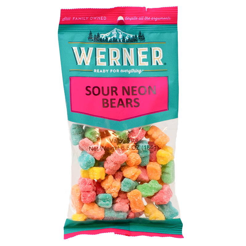 Werner Sour Neon Bears — 6.5 oz
