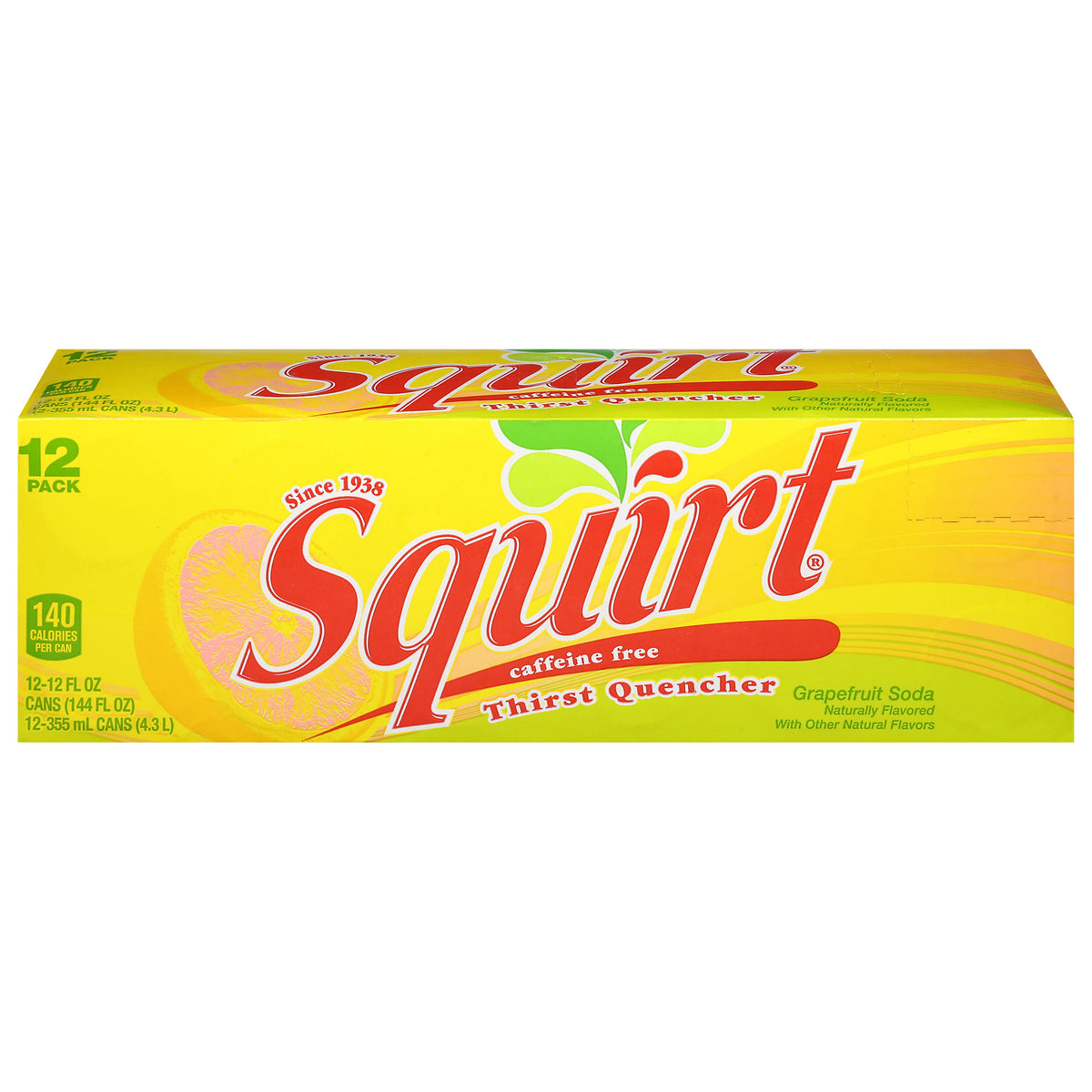 Squirt Refresco de toronja en paquete — 12 latas de 12 fl oz
