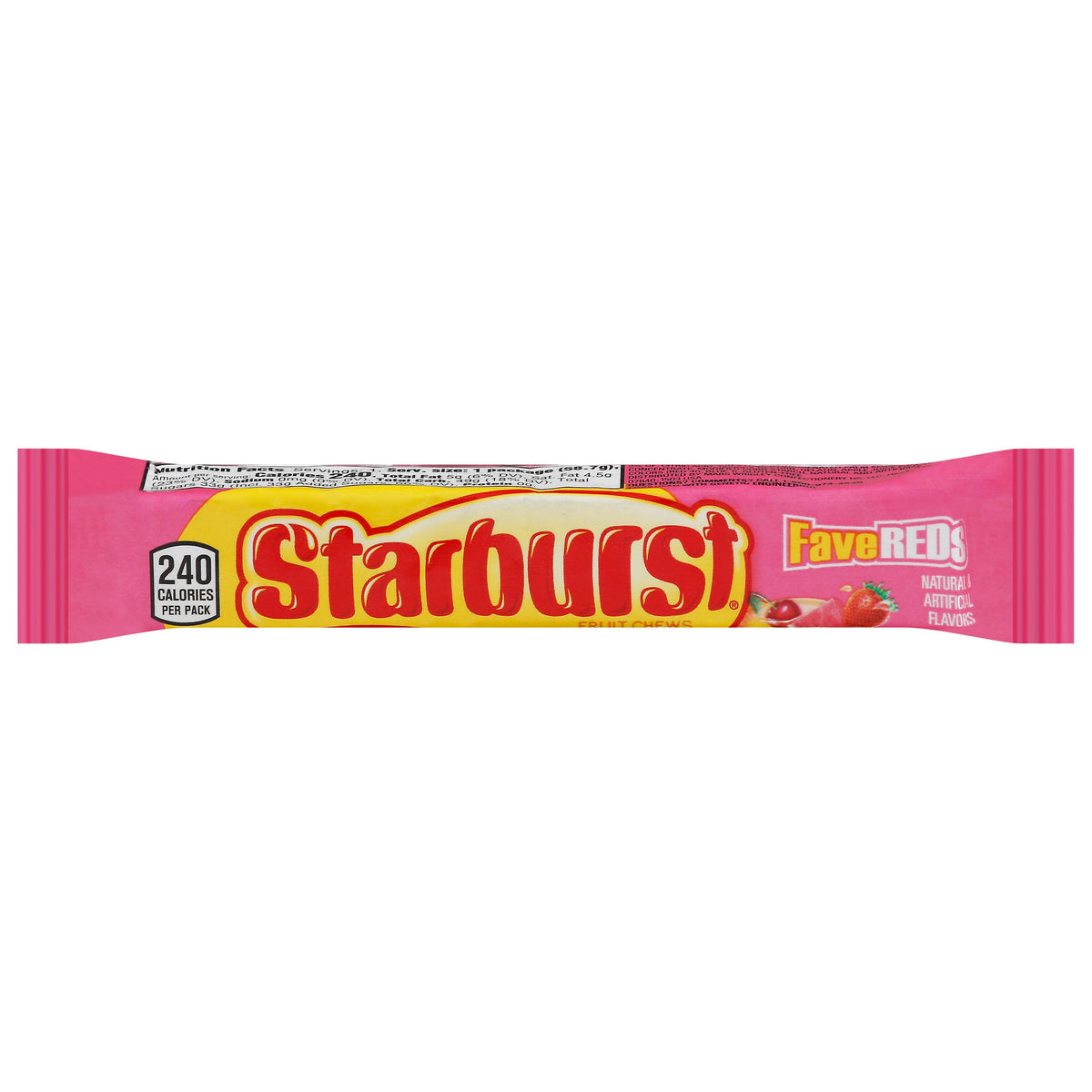 Starburst Favereds Fruit Chews 2.07 oz Wrapper