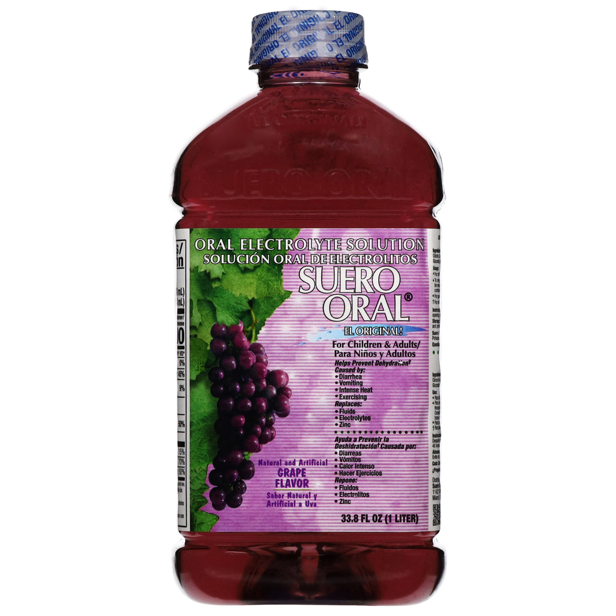 Suero Oral Bebida con electrolitos sabor uva — 1 L