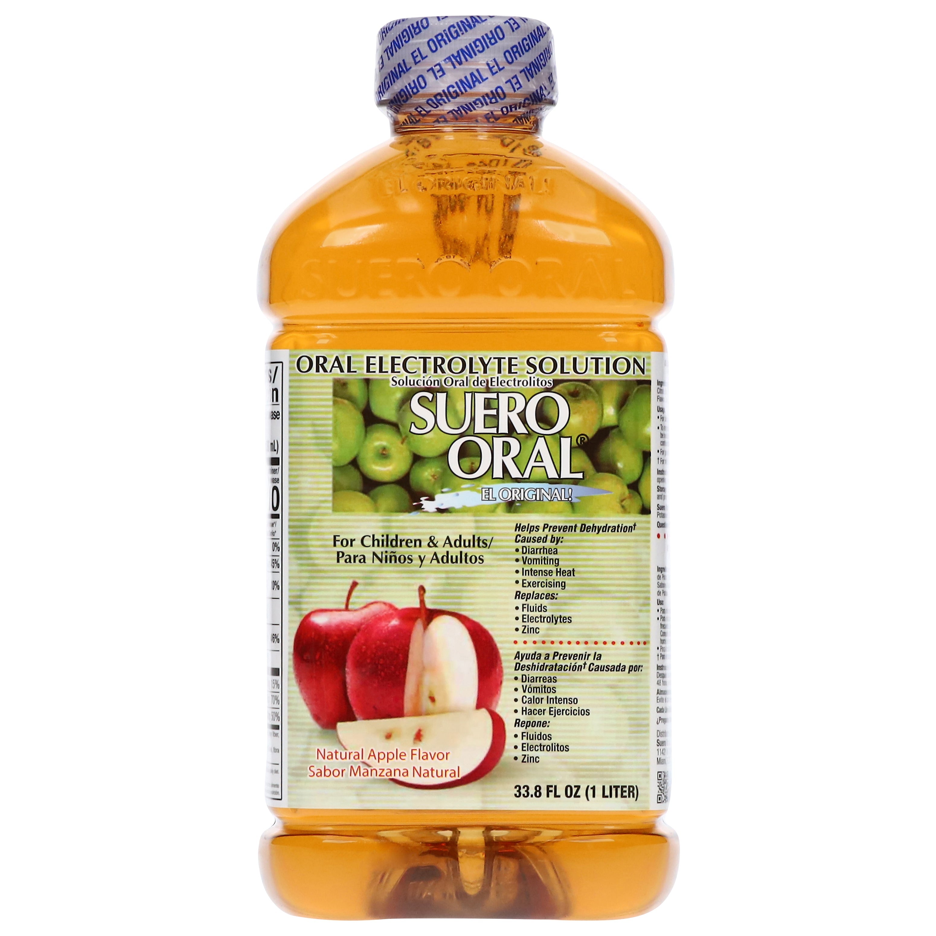 Suero Oral Bebida con electrolitos sabor manzana — 1 L