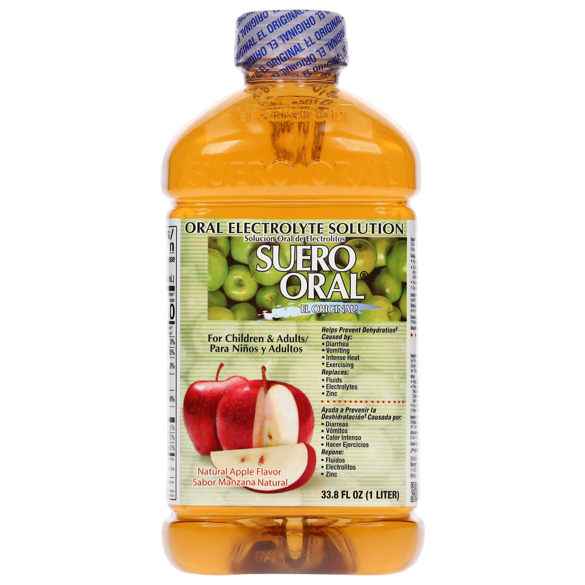 Suero Oral Bebida con electrolitos sabor manzana — 1 L