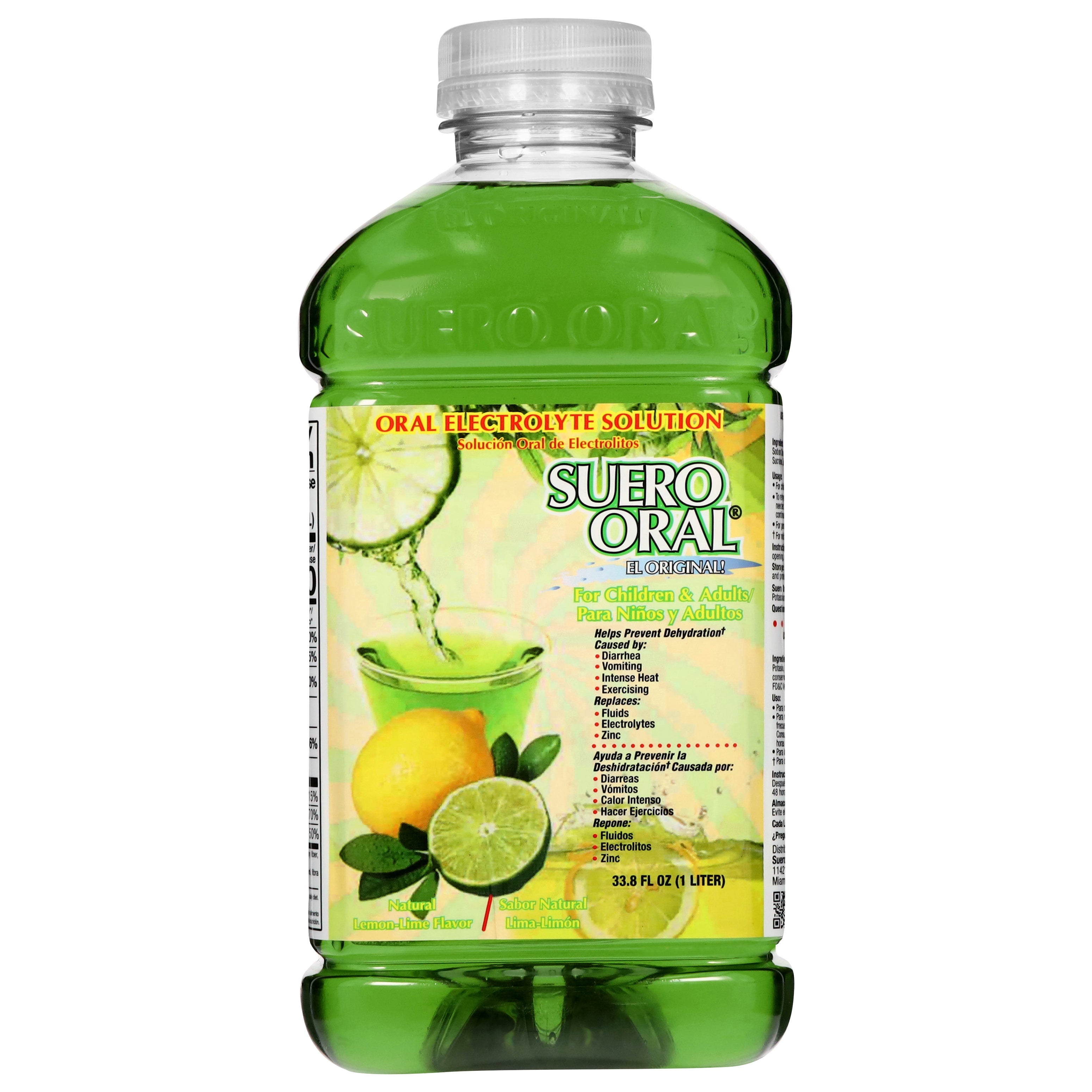 Suero Oral Bebida con electrolitos sabor lima-limón — 1 L