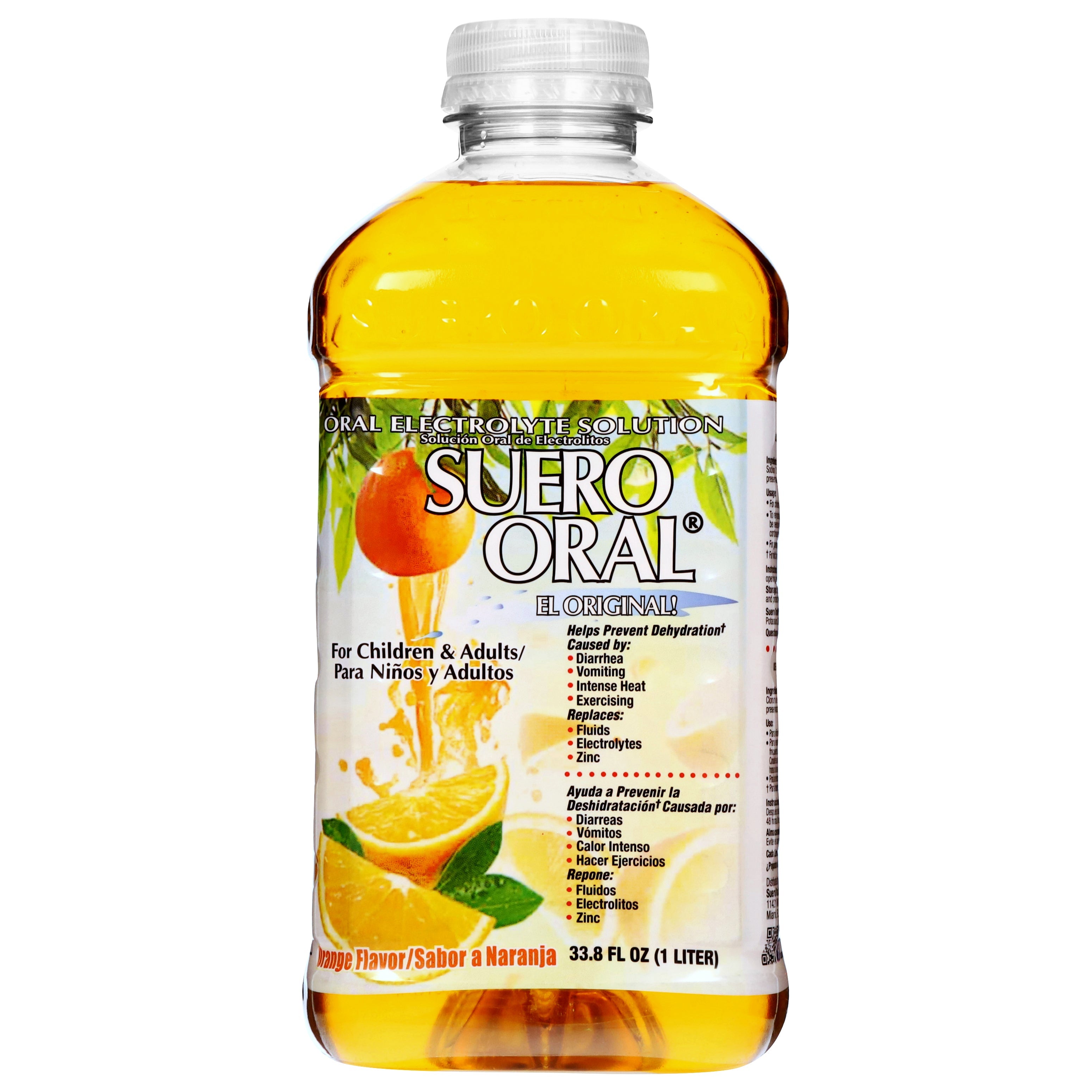 Suero Oral Bebida con electrolitos sabor naranja — 1 L