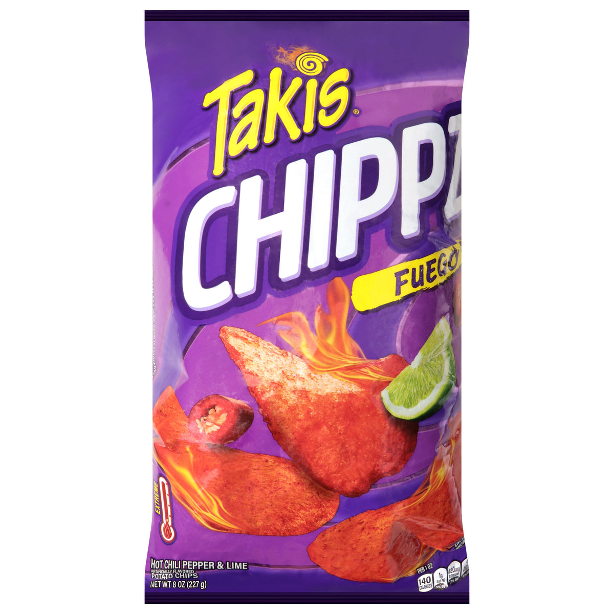 Takis Chippz Extreme Fuego Papas fritas 8 oz