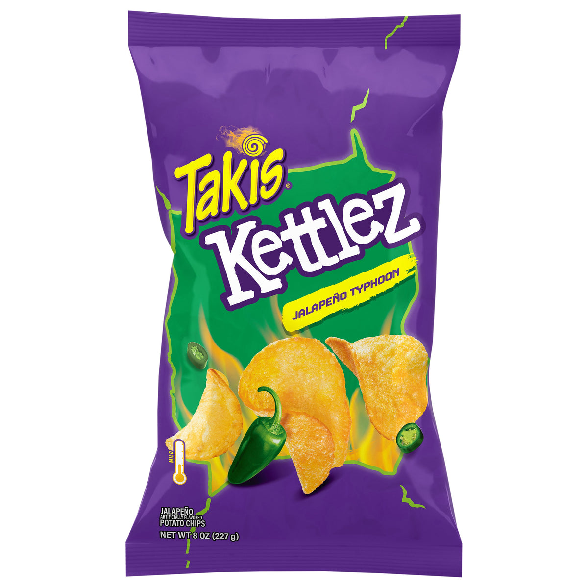 Takis Kettlez Mild Jalapeno Typhoon Papas fritas 8 oz